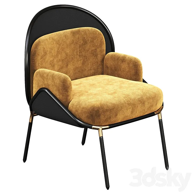 Contemporary visitor armchair MESH LOW BACK 3DSMAX Model