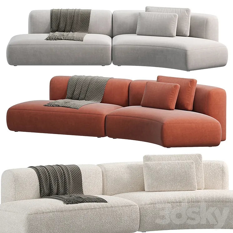 Cozy Curve Sofa by MDF ITALIA 3DSMAX Model