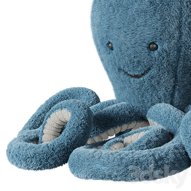 Crate & Kids Jellycat Storm Octopus Large 3DS Max