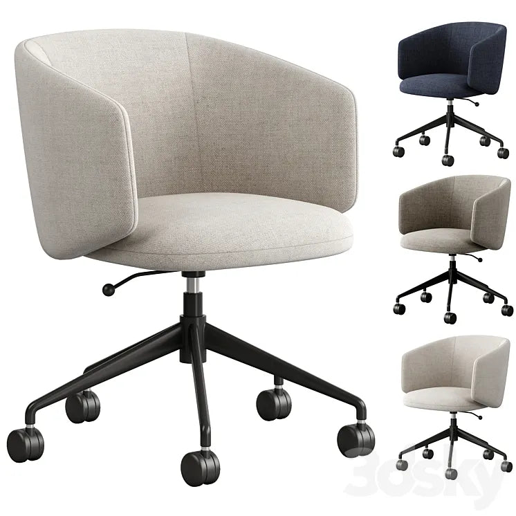 Crescent Swivel Chair 3DSMAX Model