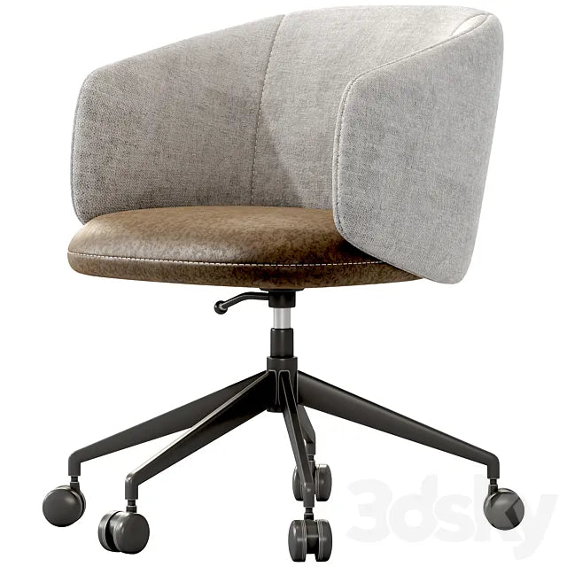 Crescent Swivel Chair 3ds Max