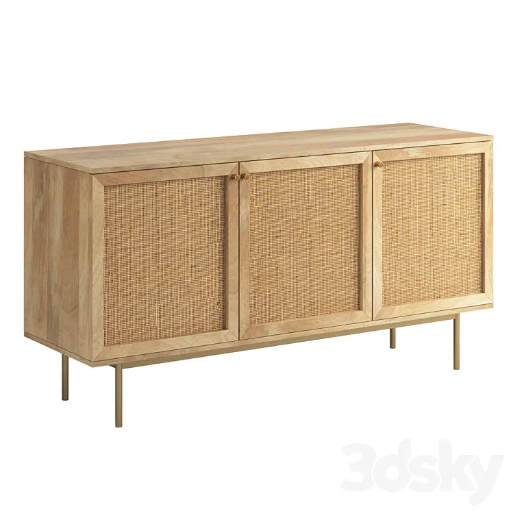 Curtis 3 Door Sideboard 3DSMAX Model