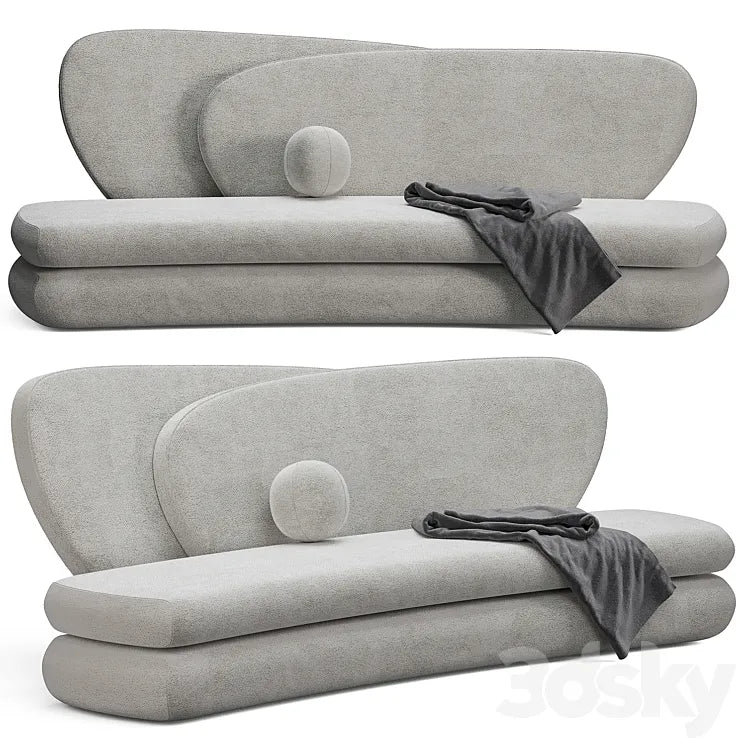 Curve Sofa Shine by SHO 3DSMAX Model