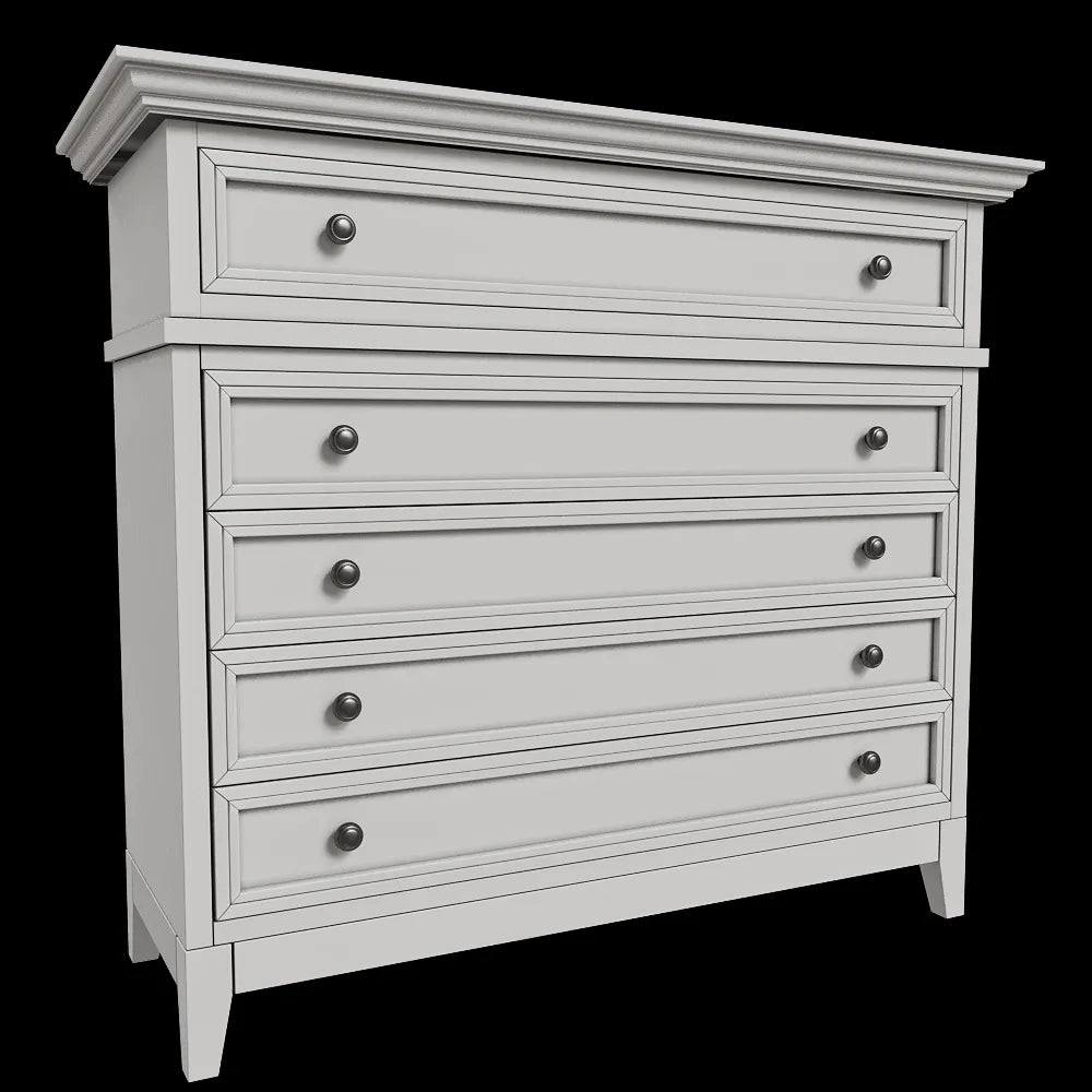 Dantone Home - Chest of drawers On legs 3ds Max