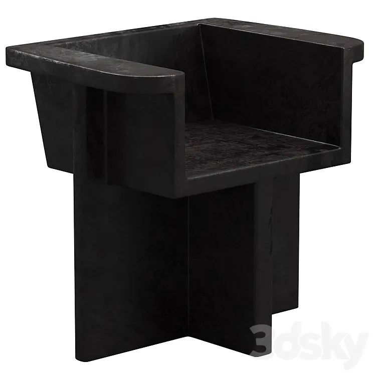 Dark Gray Brutus Dining Chair by 101 Copenhagen 3DSMAX Model