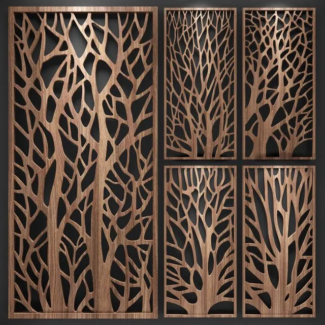 Decorative partition (wood) 3dsMax Model