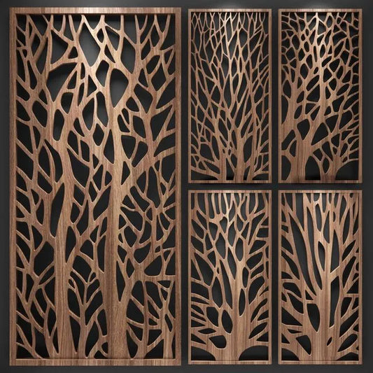 Decorative partition (wood) 3dsMax Model