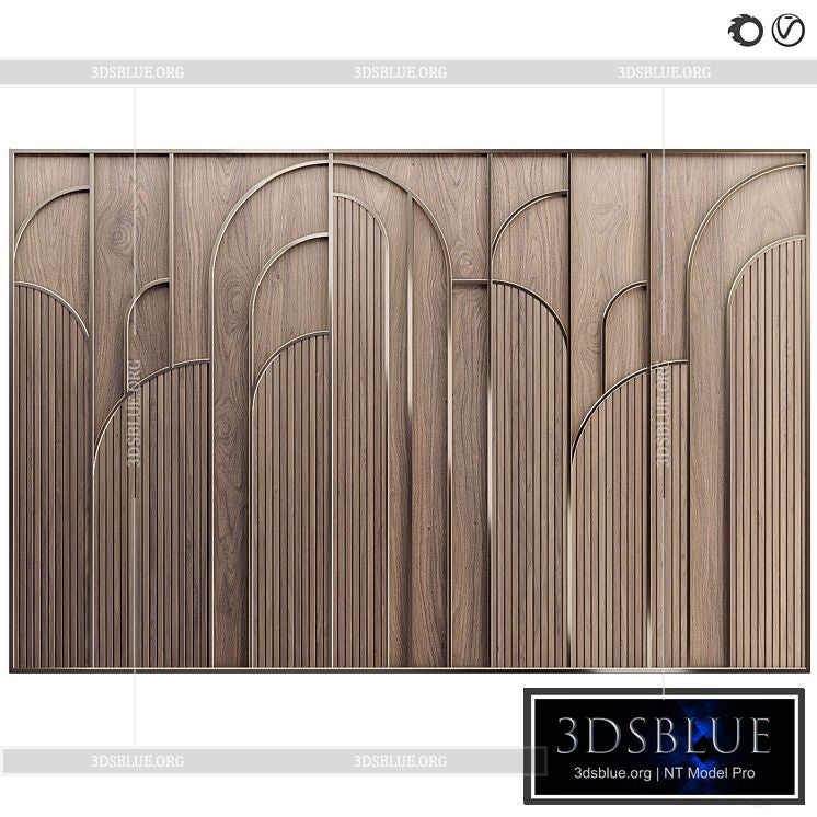 Decorative wall panel 61 3DS Max