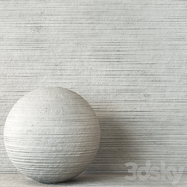 Decorative Wall Plaster Texture 4K – Seamless 3DS Max Model