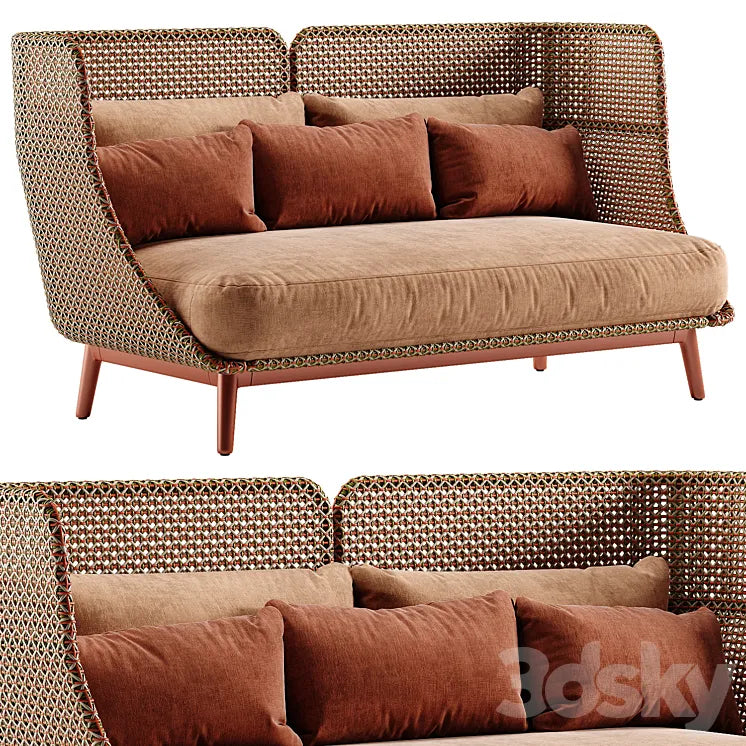 Dedon Mbarq sofa with high backrest 3DSMAX Model
