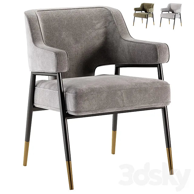 Derome Dining Armchair - Polo Club Stone 3ds Max