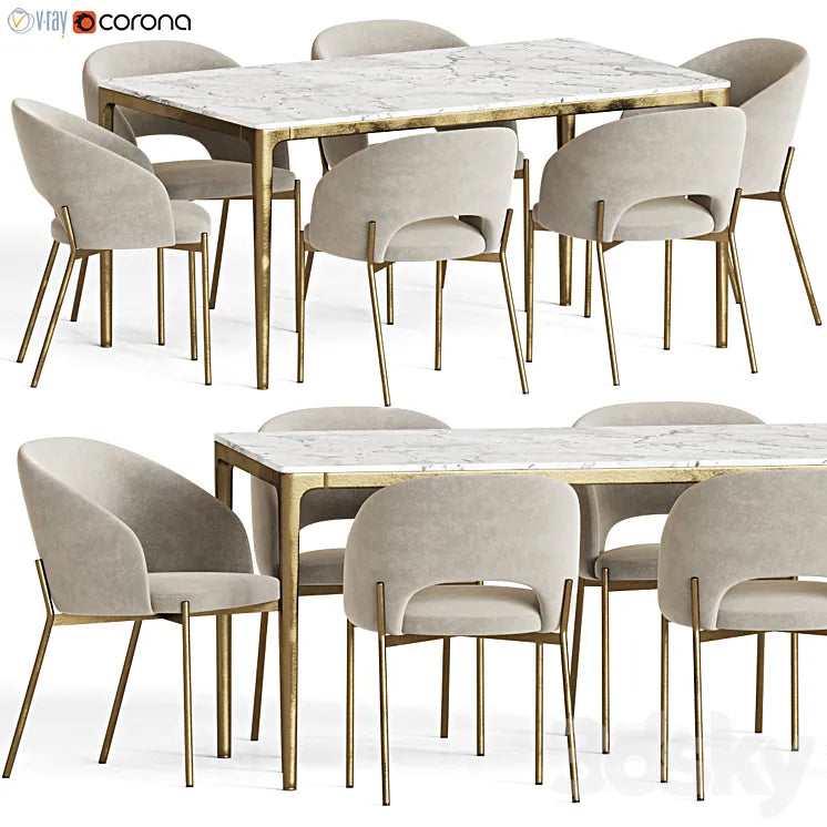 Dining Set 116 3DSMAX Model