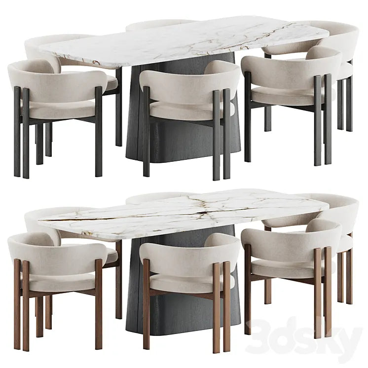 Dining Set 18 3DSMAX Model