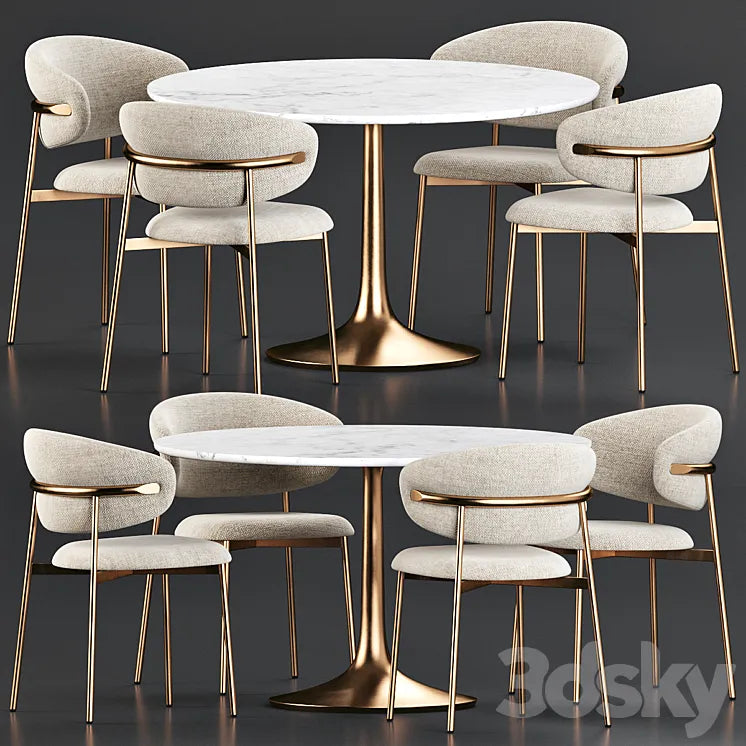 Dining Set 183 3DSMAX Model