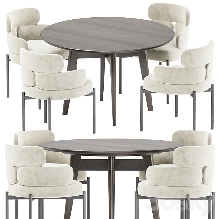 Dining set 38 3DSMAX Model