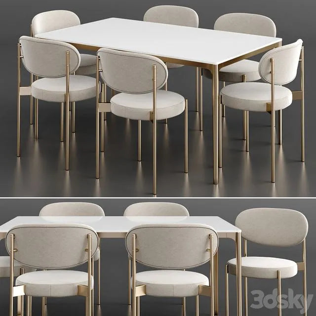 Dinning set 10 3dsMax Model