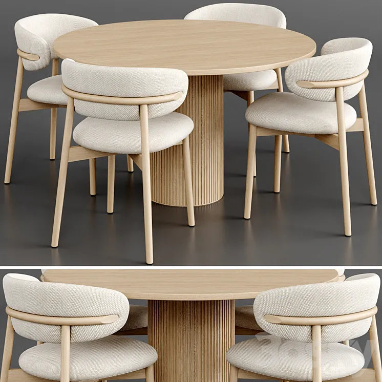 Dinning Set 59 3DSMAX Model
