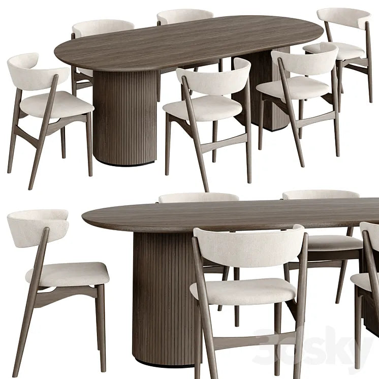 Dinning Set 61 3DSMAX Model