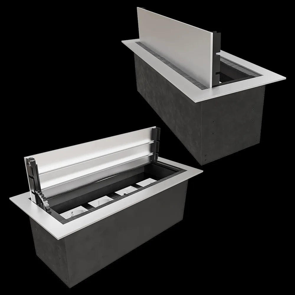 Donel - Desktop built-in socket block with hinged cover 8 mod. DDSB8HLAL 3ds Max