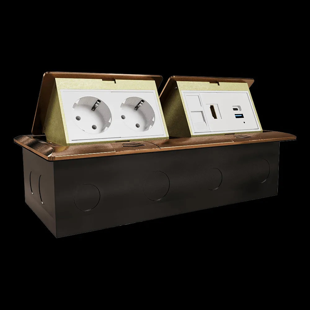 Donel - Pull-out unit for 4+4 modules anthracite DPB8OB 3ds Max