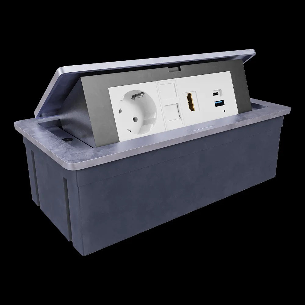 Donel - Socket block tabletop built-in retractable 6 mod. DDSB6RAL 3ds Max