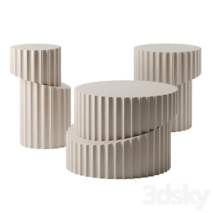 DORIC coffee tables by Roche Bobois 3DSMAX Model