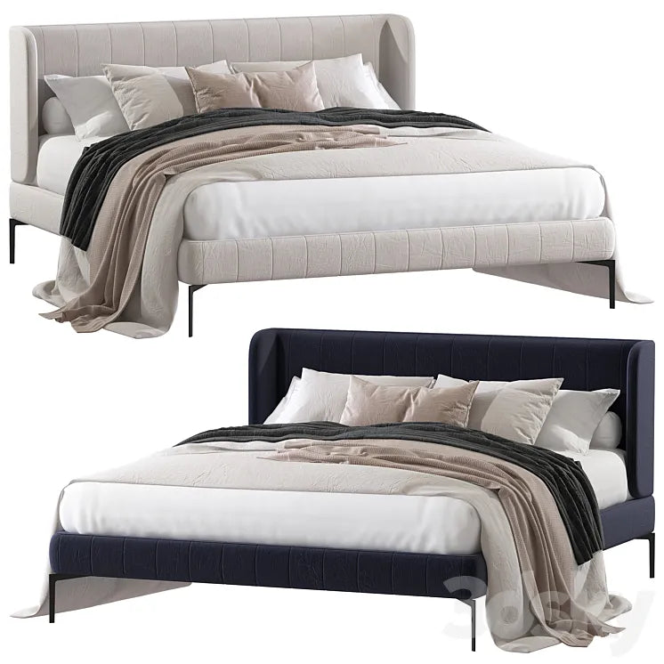 Double bed 89. 3DSMAX Model