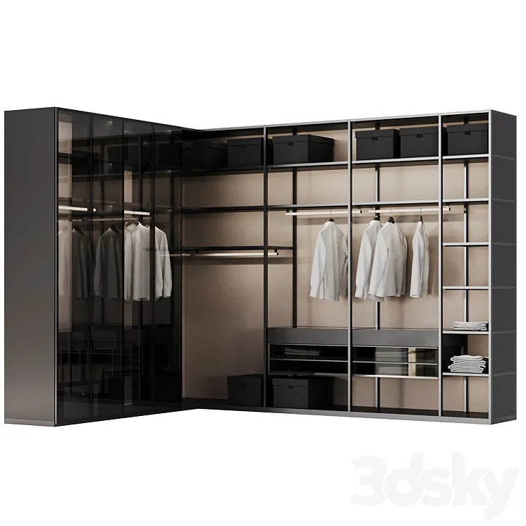 dressing room Poliform SENZAFINE 3DSMAX Model