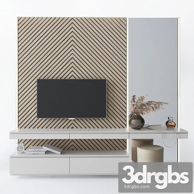 Dressing table and tv stand 4 3D Model Free