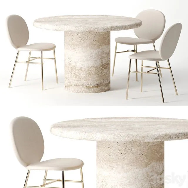 Dume Pedestal Table by Kelly Wearstler 3dsMax Model
