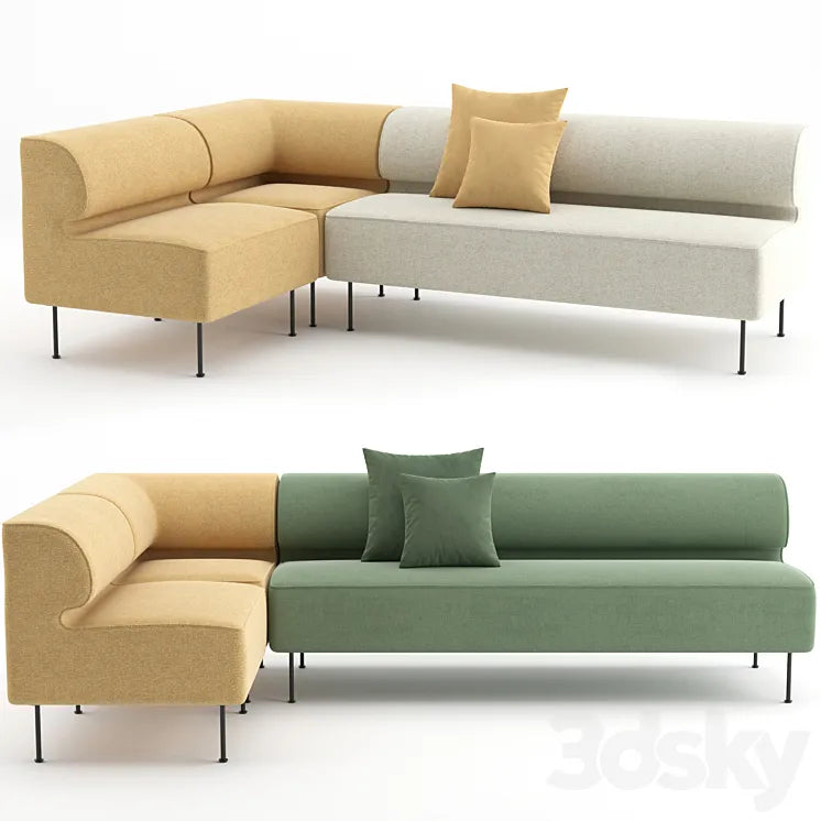 Eave Dining Sofa by MENU 3DSMAX Model