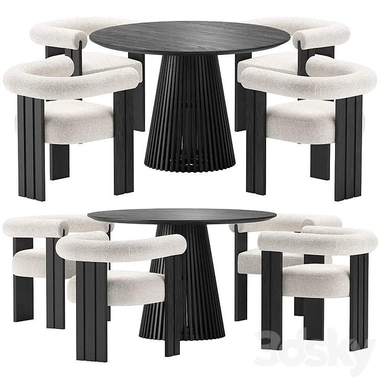 Eichholtz Percy Chair and La Forma Irune Table 3DSMAX Model