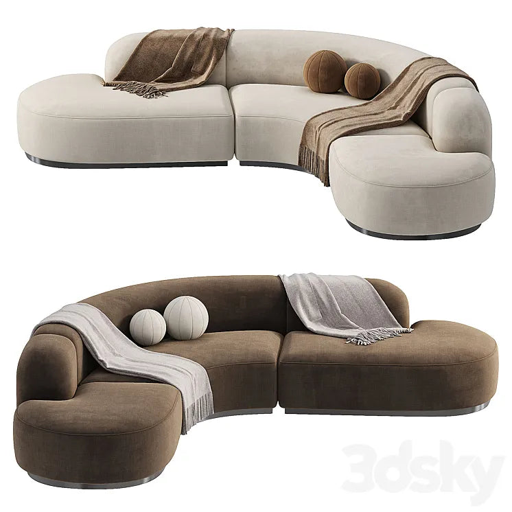 Eichholtz Sofa Bjorn Boucle Sand 3DSMAX Model
