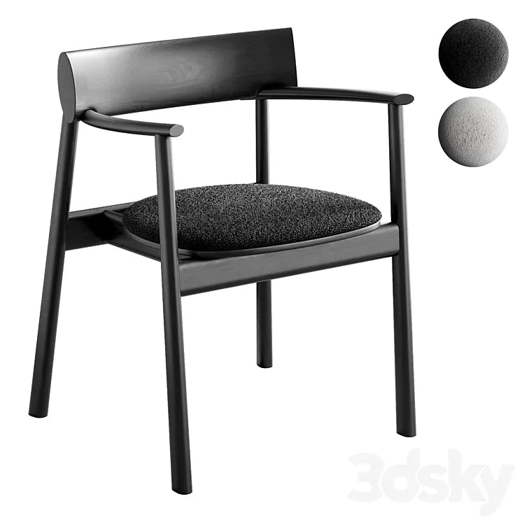 ELIPSA SOFT chair Black Oak by TAMO 3DSMAX Model