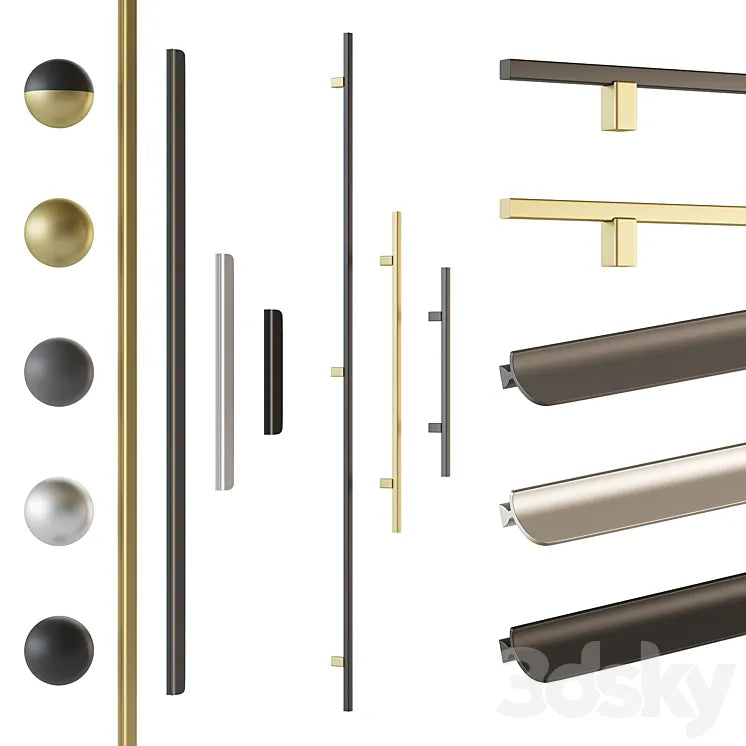 Eureka handle set 3 3DSMAX Model