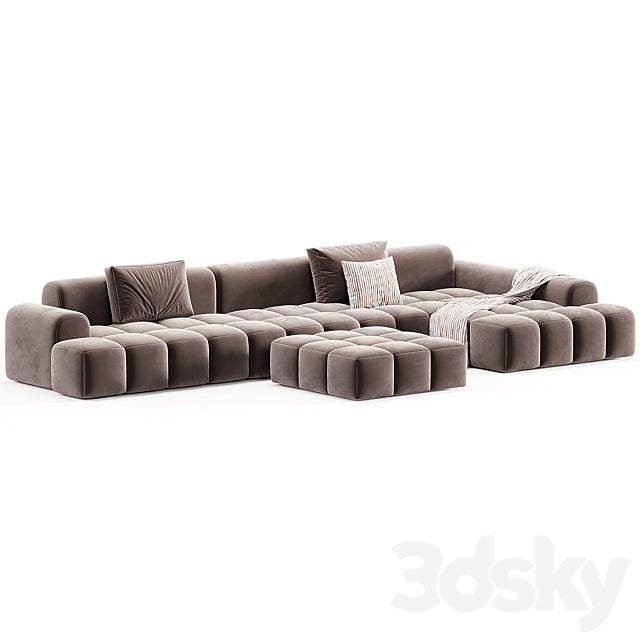Extra Long Modern Sofa 3ds Max