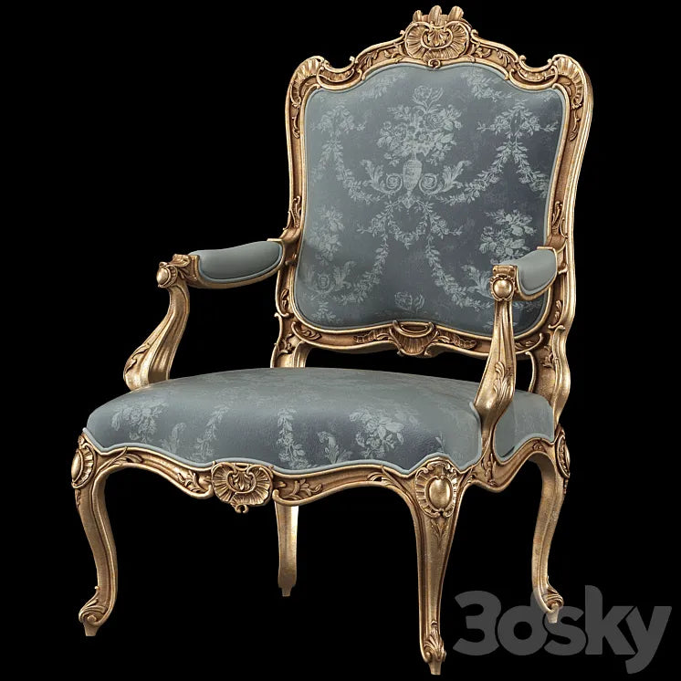 Fauteuil a la reine armchair 3DSMAX Model