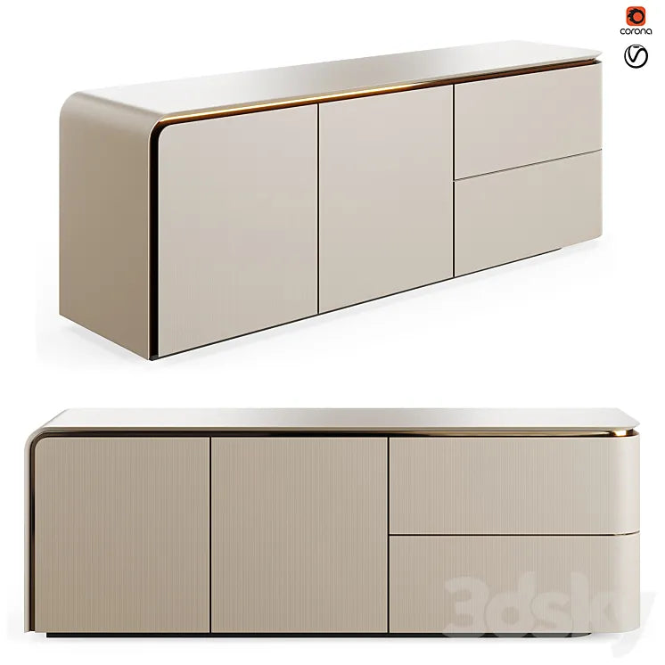 Fendi Edge Cabinet 3DSMAX Model