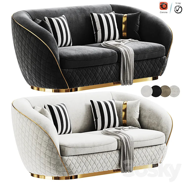 FH 7190 Robin Sofa set 3DSMAX Model