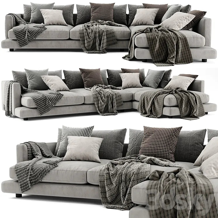 Flexform Long Island Chaise Longue Sofa 3DSMAX Model