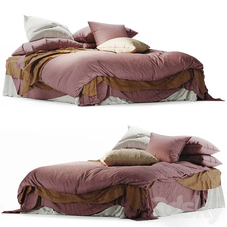 Flocca linen bedding 3DSMAX Model