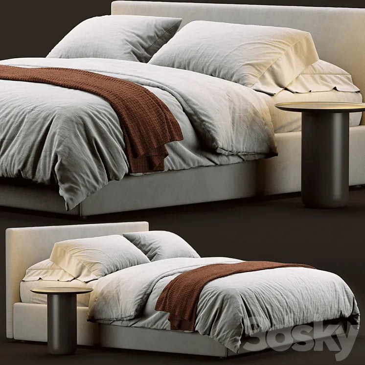 Flou Notturno Bed 3DSMAX Model