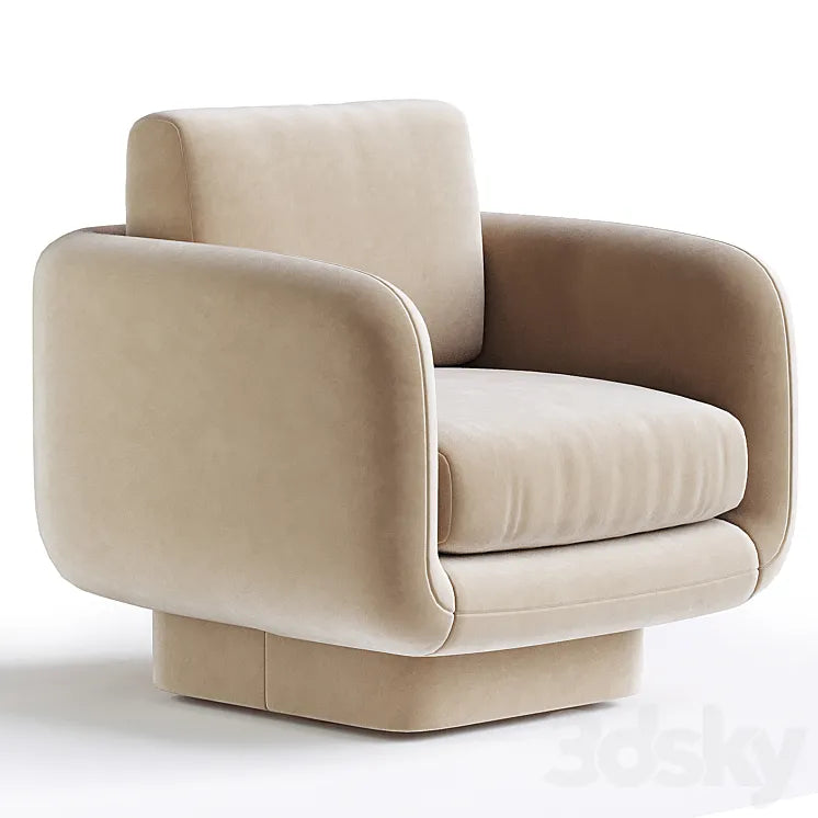 Flynn Luxe Swivel Chair 3DSMAX Model