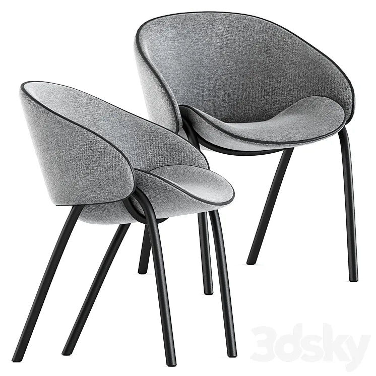 Folium dining chairs by Wendelbo 3DSMAX Model