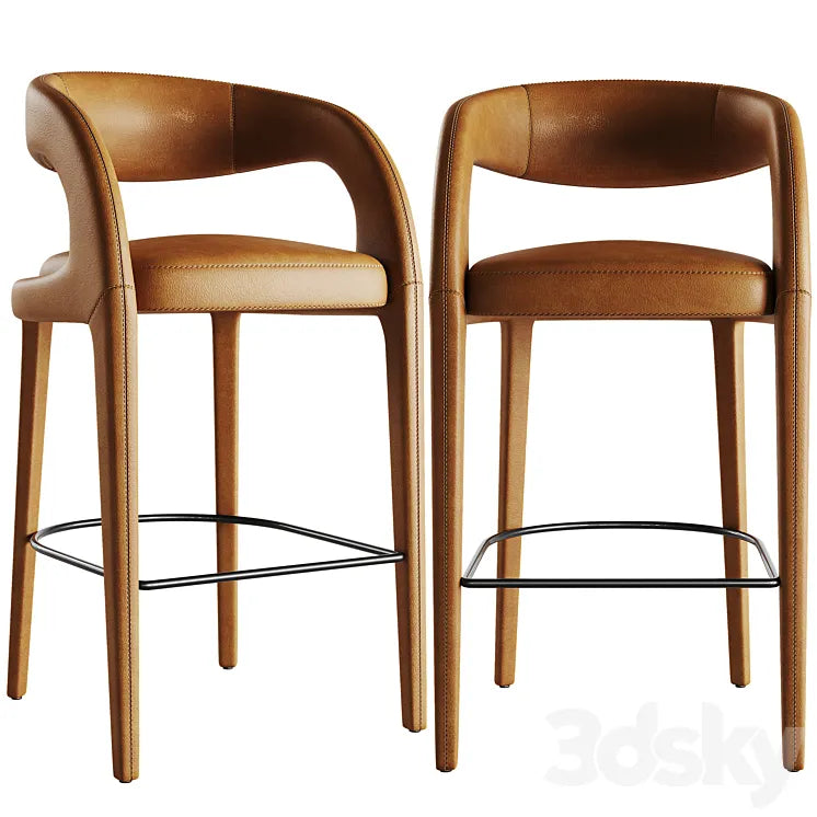 Four Hands Hawkins Bar Stool 3DSMAX Model