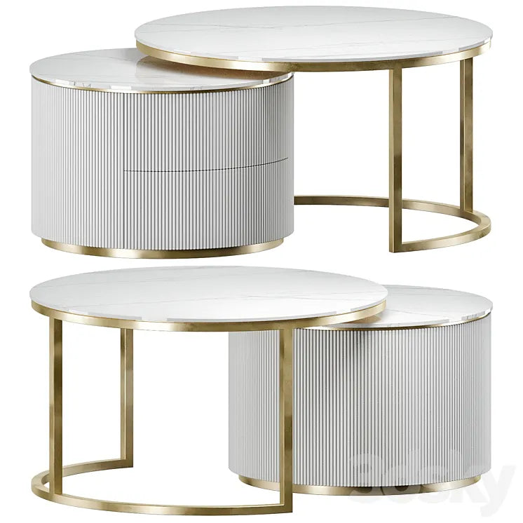 frandiss coffee table set 3DSMAX Model
