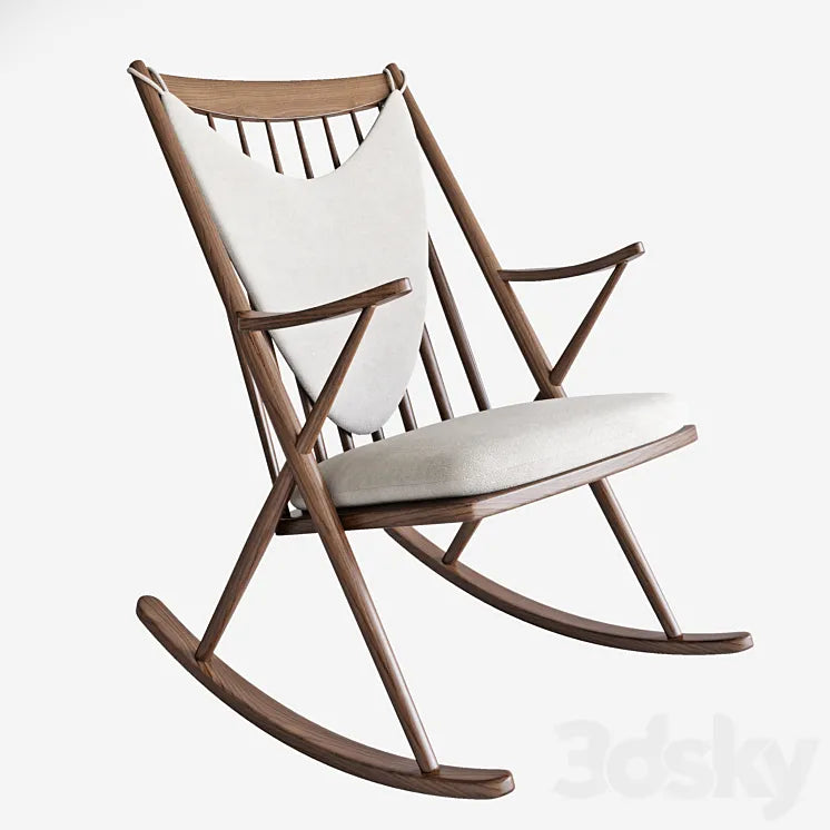 Frank Reenskaug Bramin Rocking Chair. 3DSMAX Model
