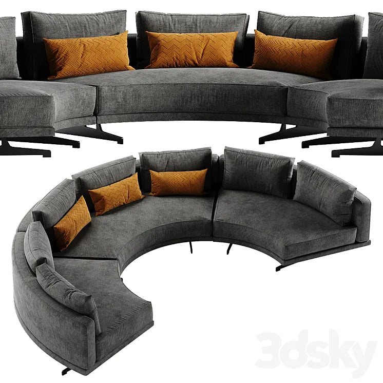 Frigerio Salotti Horizon sectional sofa 3DSMAX Model