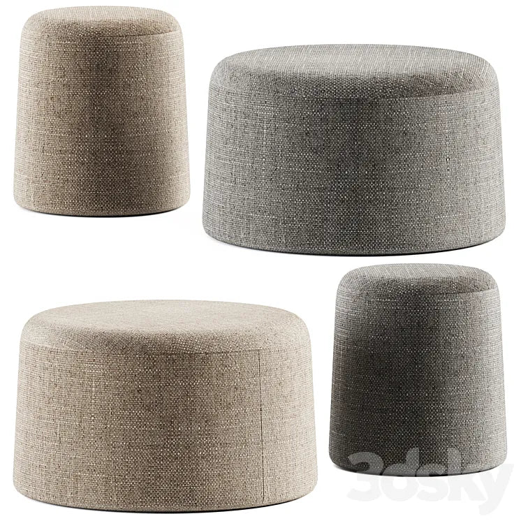 FUNGO Upholstered Pouf by Grado Design / Pouf 3DSMAX Model