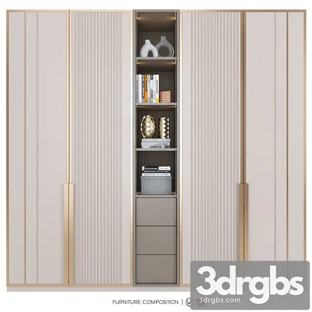 Furniture Composition 34 1 3D Model Free